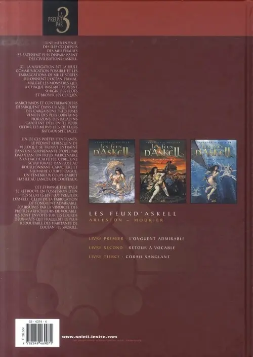 Verso de l'album Les Feux d'Askell