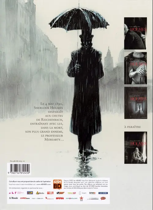Verso de l'album Holmes Livre I L'Adieu à Baker Street