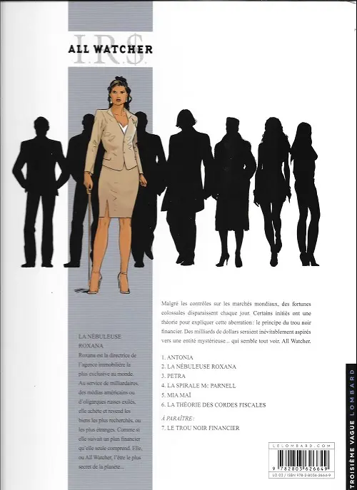 Verso de l'album I.R.$. - All Watcher Tome 2 La nébuleuse Roxana