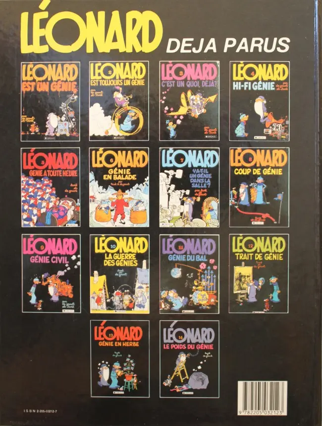 Verso de l'album Léonard Tome 5 Génie à toute heure