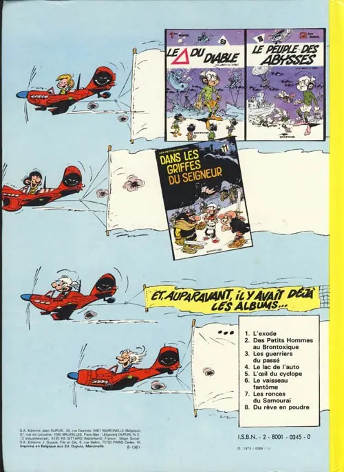 Verso de l'album Les Petits hommes Tome 1 L'exode