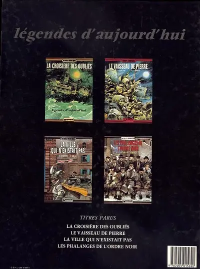 Verso de l'album Les Phalanges de l'ordre noir