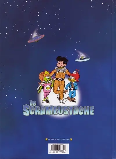 Verso de l'album Le Scrameustache Tome 4 Le totem de l'espace