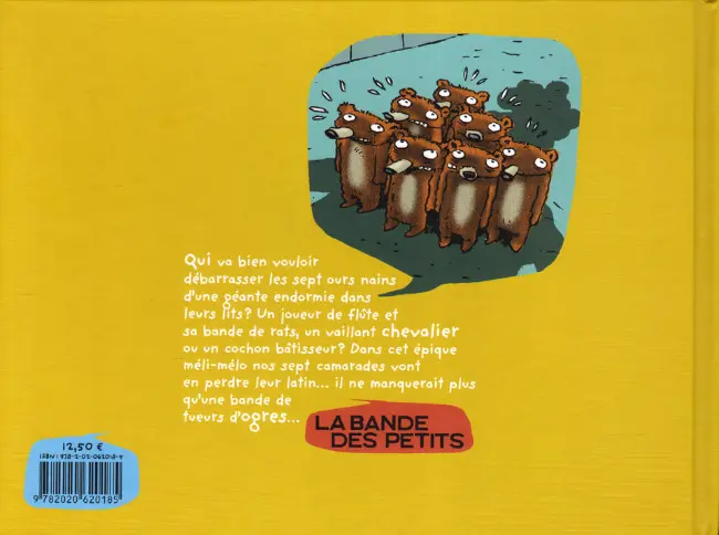 Verso de l'album Les sept ours nains Tome 1 Boucle d'Or et les sept ours nains