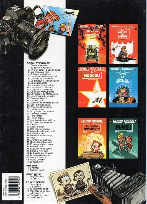 Verso de l'album Spirou et Fantasio Tome 10 Les pirates du silence