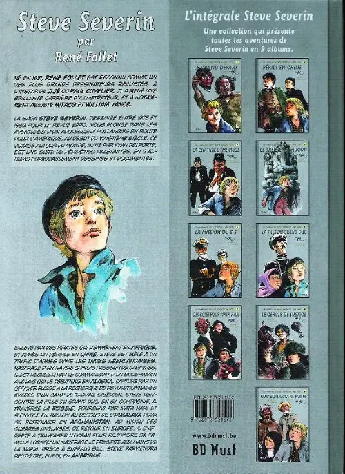 Verso de l'album Les aventures de Steve Severin Tome 3 La ceinture d'émeraude