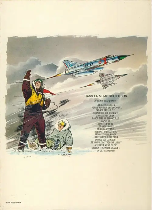 Verso de l'album Tanguy et Laverdure Tome 6 Canon bleu ne répond plus