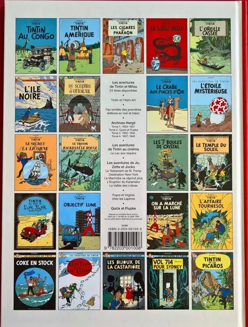 Verso de l'album Tintin Tome 1 Tintin au pays des soviets