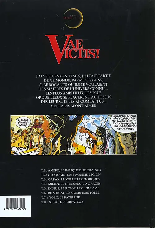 Verso de l'album Vae Victis ! Tome 3 Garak, le voleur de torques