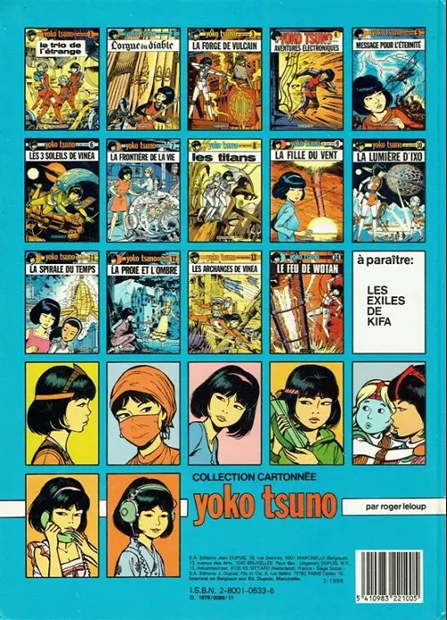 Verso de l'album Yoko Tsuno Tome 9 La fille du vent