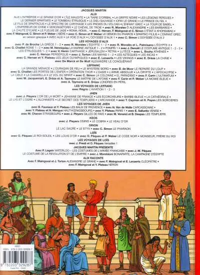 Verso de l'album Les Voyages d'Alix Tome 29 L'Égypte (3)