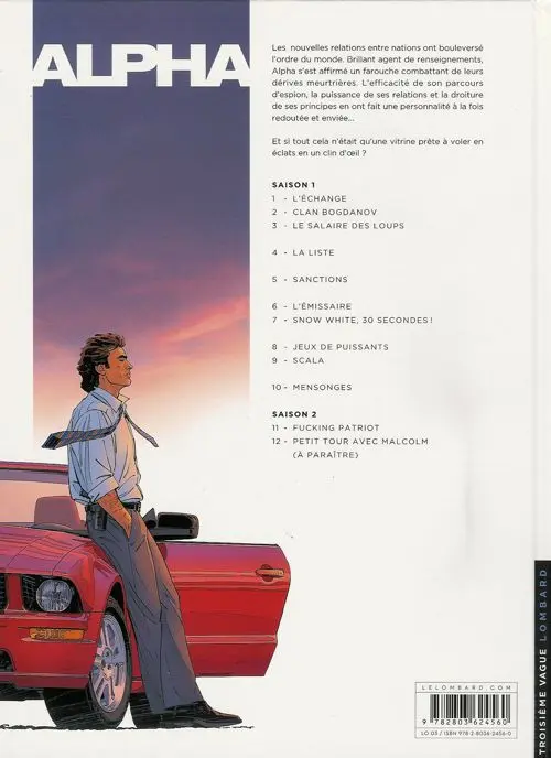 Verso de l'album Alpha Tome 11 Fucking patriot