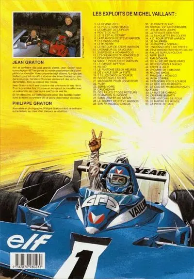 Verso de l'album Michel Vaillant Tome 57 La piste de jade