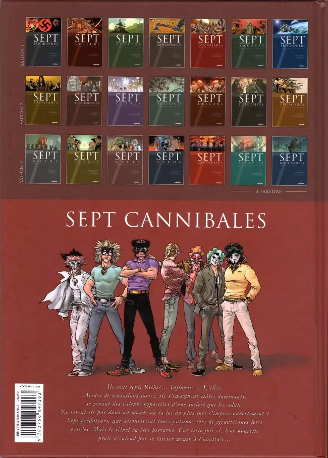 Verso de l'album Sept Cycle 3 Tome 19 Sept cannibales