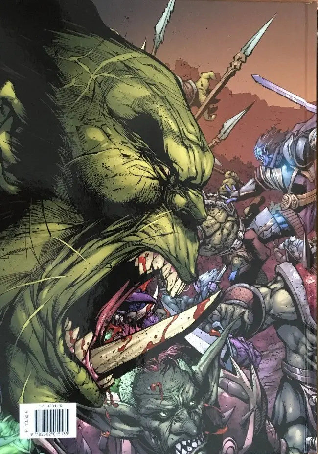 Verso de l'album World of Warcraft Soleil Productions Tome 12 Armageddon