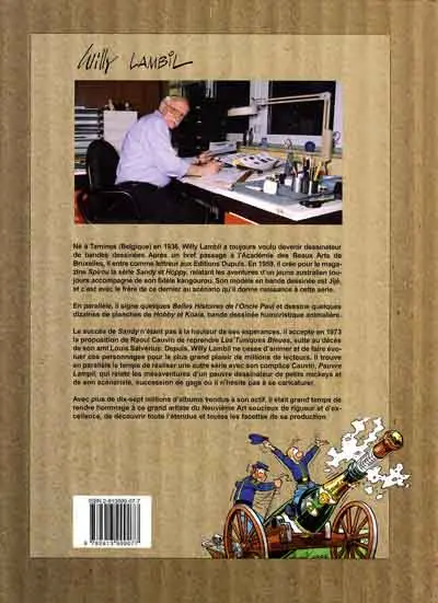 Verso de l'album Les ateliers de ... Tome 1 L'atelier de Lambil