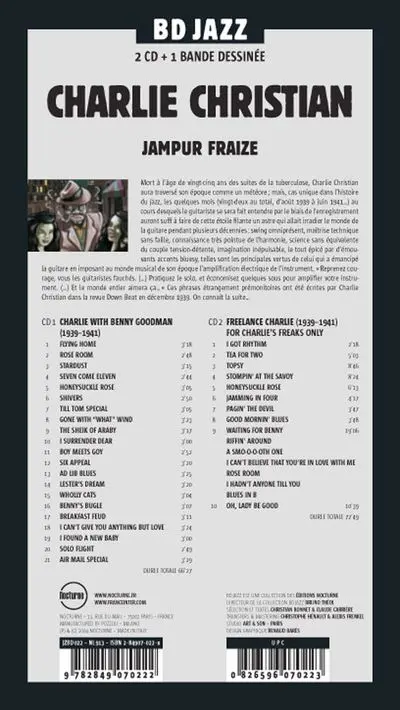 Verso de l'album BD Jazz Charlie Christian