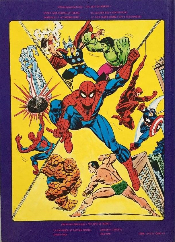 Verso de l'album The Best of Marvel Tome 7 Daredevil enquête