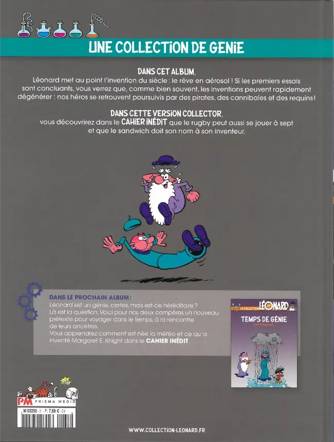 Verso de l'album La Collection Léonard Tome 31 Un air de génie