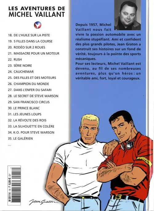 Verso de l'album Michel Vaillant La Collection Tome 18 De l'huile sur la piste !