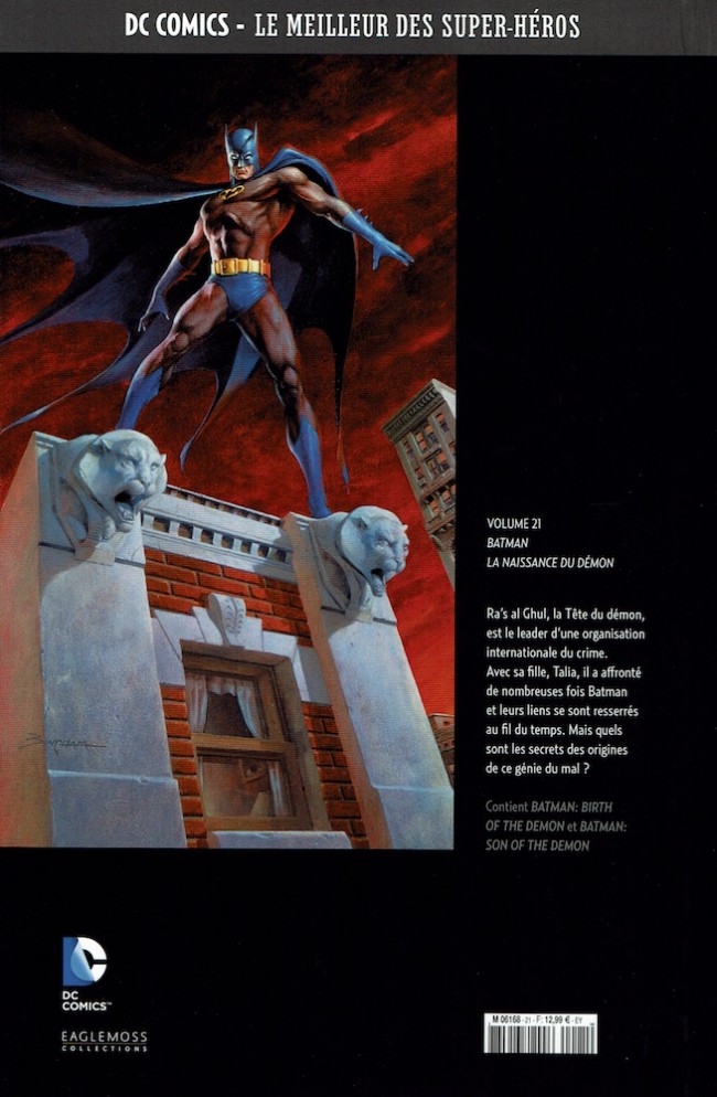 Verso de l'album DC Comics - Le Meilleur des Super-Héros Volume 21 Batman - La naissance du démon