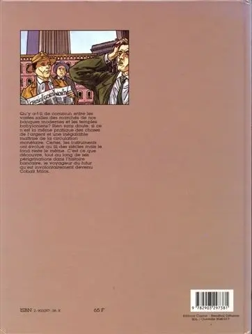 Verso de l'album Les Bonnes fortunes de Cobalt Milos L'histoire de la banque à travers les âges