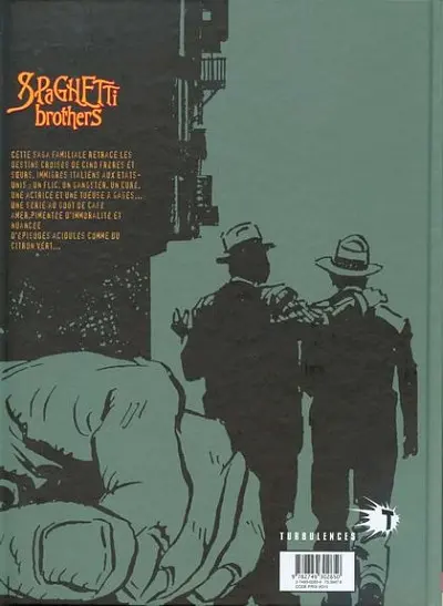 Verso de l'album Spaghetti Brothers Version en couleur Tome 12