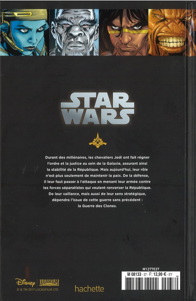Verso de l'album Star Wars - Légendes - La Collection Tome 37 Clone Wars - IX. Le Siège de Saleucami