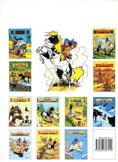 Verso de l'album Yakari Tome 11 Yakari et la toison blanche