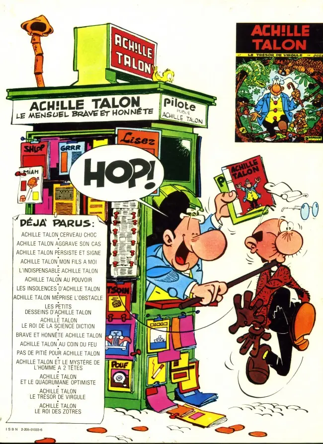 Verso de l'album Achille Talon Tome 15 Achille Talon et le quadrumane optimiste