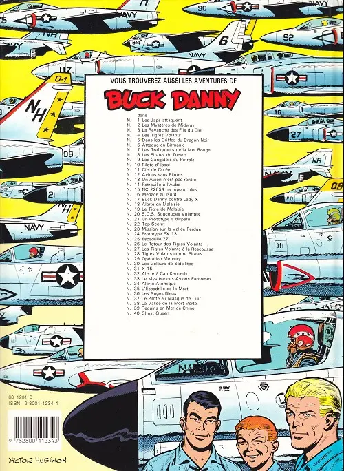 Verso de l'album Buck Danny Tome 38 La vallée de la mort verte
