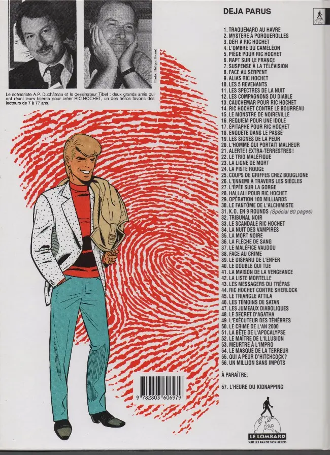 Verso de l'album Ric Hochet Tome 45 Le triangle Attila