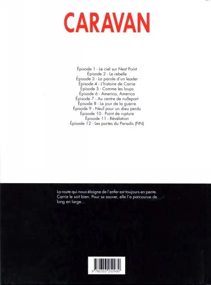 Verso de l'album Caravan Tome 4 L'histoire de Carrie
