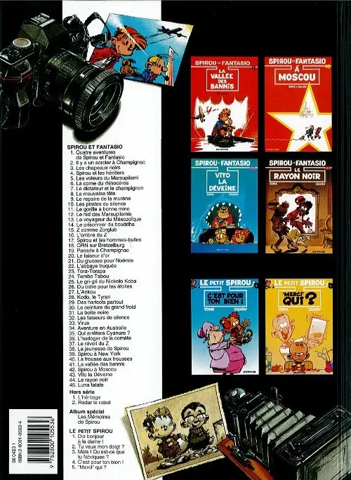 Verso de l'album Spirou et Fantasio Tome 27 L'Ankou