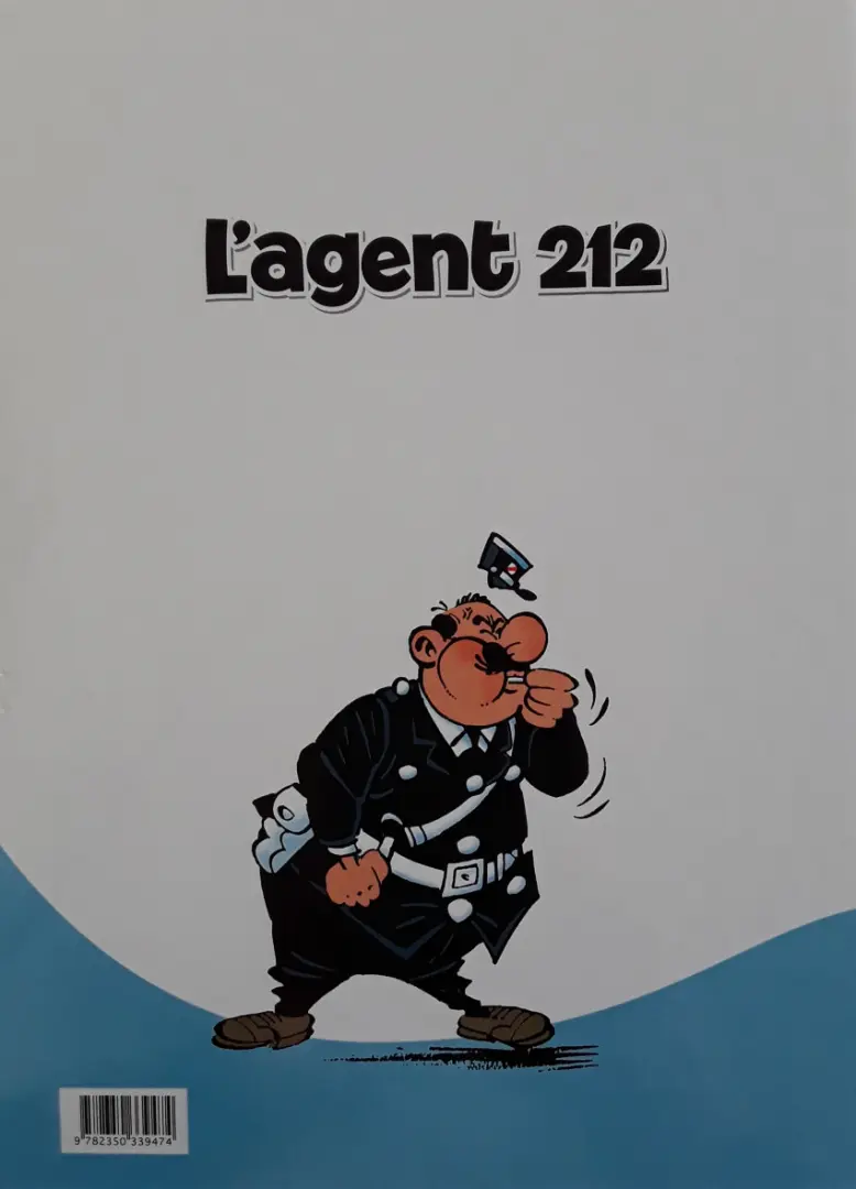 Verso de l'album L'Agent 212 Tome 8 Pas de panique
