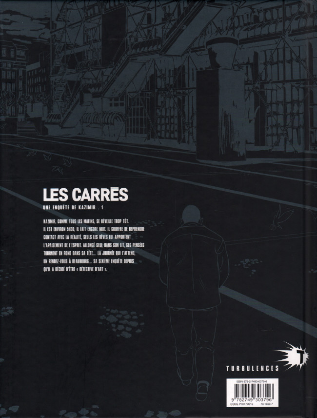 Verso de l'album Les Carrés - Une enquête de Kazimir Tome 1 Carré noir