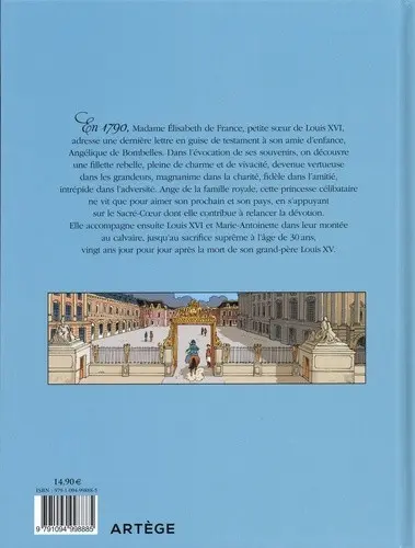 Verso de l'album Madame Élisabeth de France