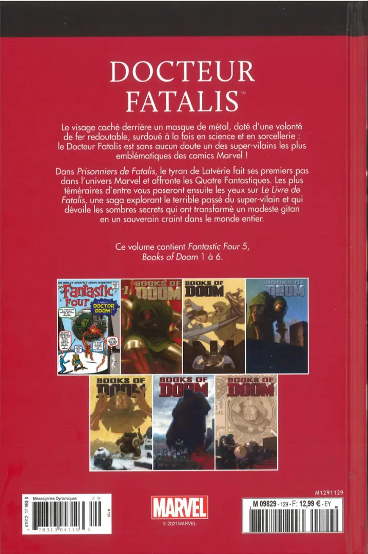 Verso de l'album Le meilleur des Super-Héros Marvel Tome 129 Docteur Fatalis