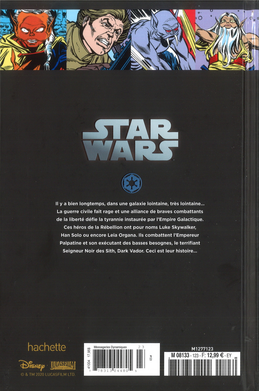 Verso de l'album Star Wars - Légendes - La Collection #123 Star Wars Classic - #41 à #46