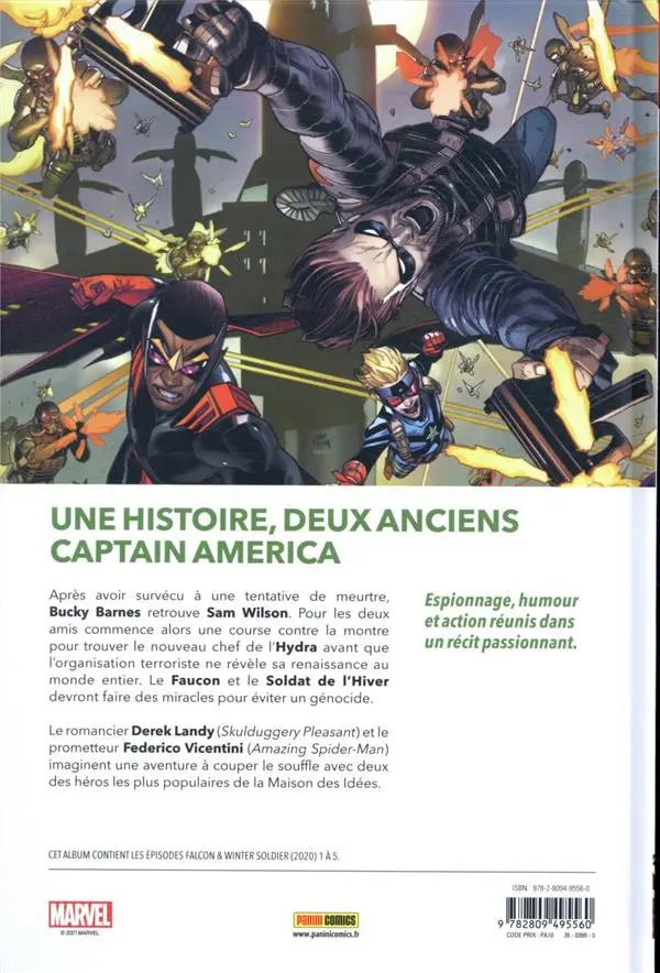 Verso de l'album Falcon & Winter Soldier - Coupez une tête...