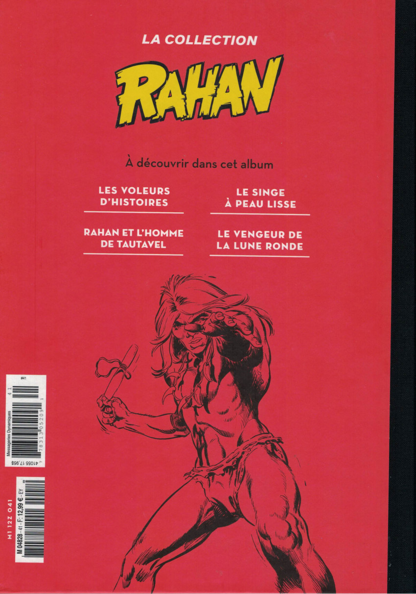Verso de l'album Rahan (La Collection - Hachette) Tome 41