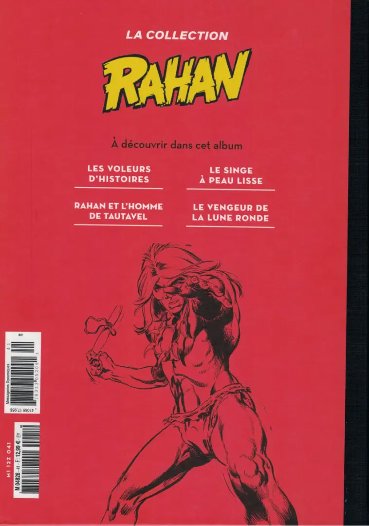 Verso de l'album Rahan La Collection (Hachette) Tome 41
