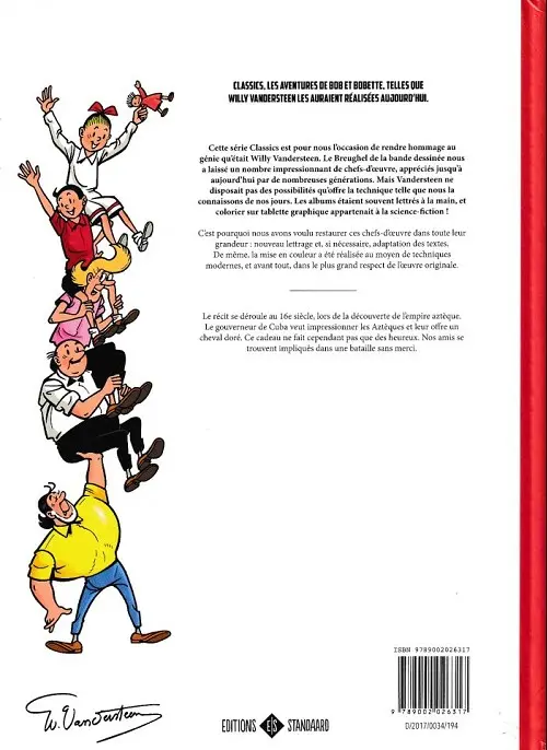 Verso de l'album Bob et Bobette 8 Le cheval d'or