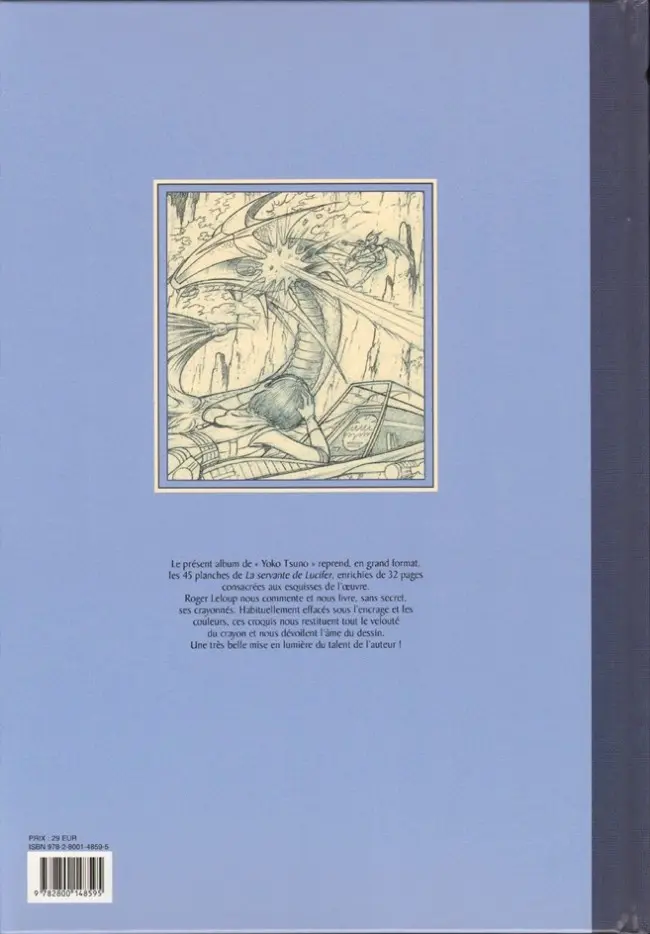 Verso de l'album Yoko Tsuno Tome 25 La servante de Lucifer - Esquisses d'une œuvre
