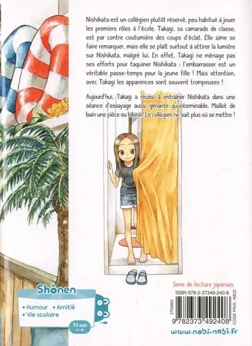 Verso de l'album Quand Takagi me taquine 5