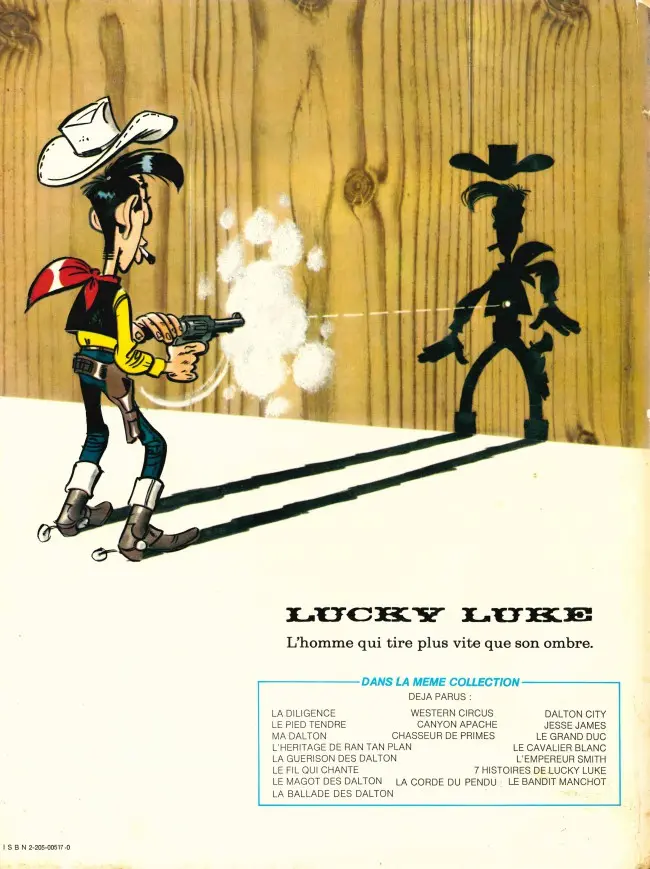Verso de l'album Lucky Luke Tome 37 Canyon Apache