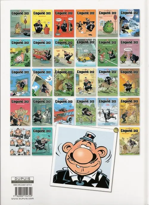 Verso de l'album L'Agent 212 Tome 14 Sauté de poulet