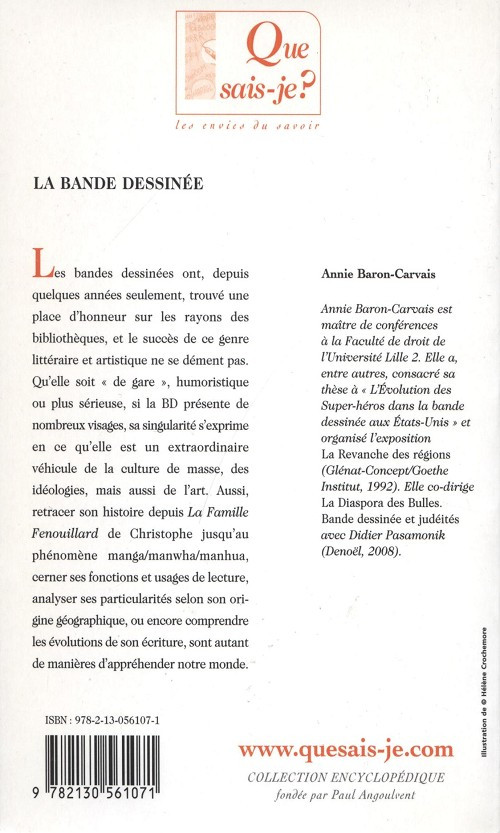 Verso de l'album La Bande dessinée