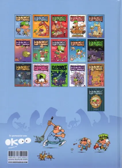 Verso de l'album Kid Paddle Tome 1 Jeux de vilains