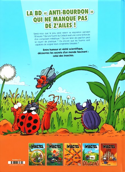 Verso de l'album Les Insectes en bande dessinée 5